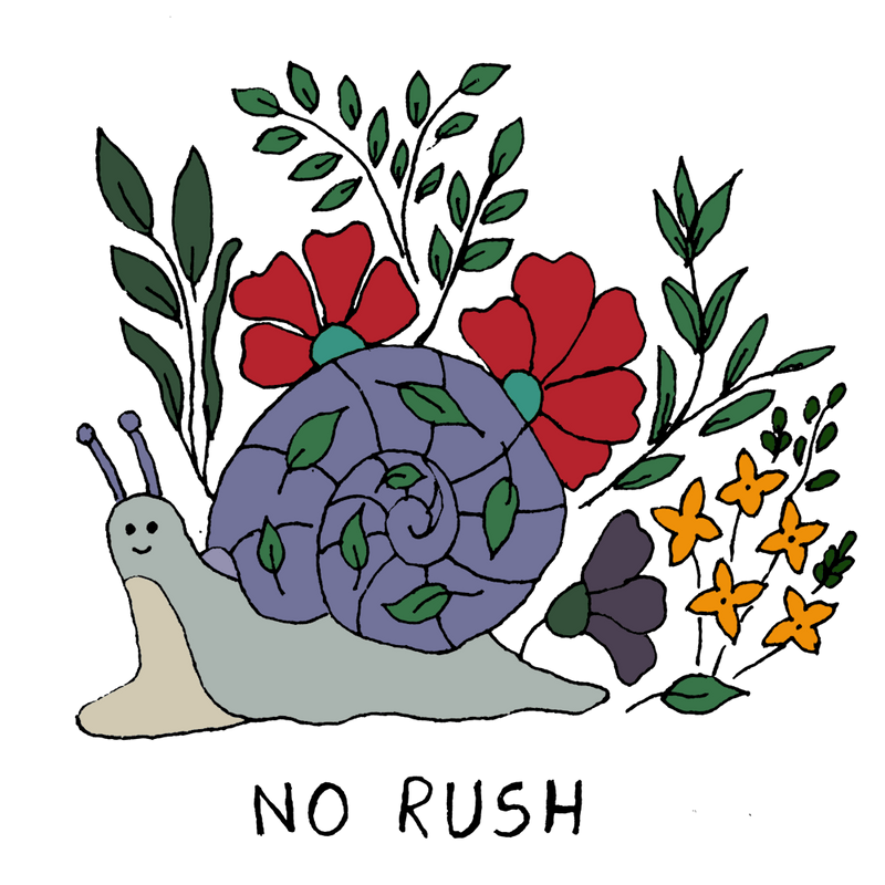 Snail With Flowers