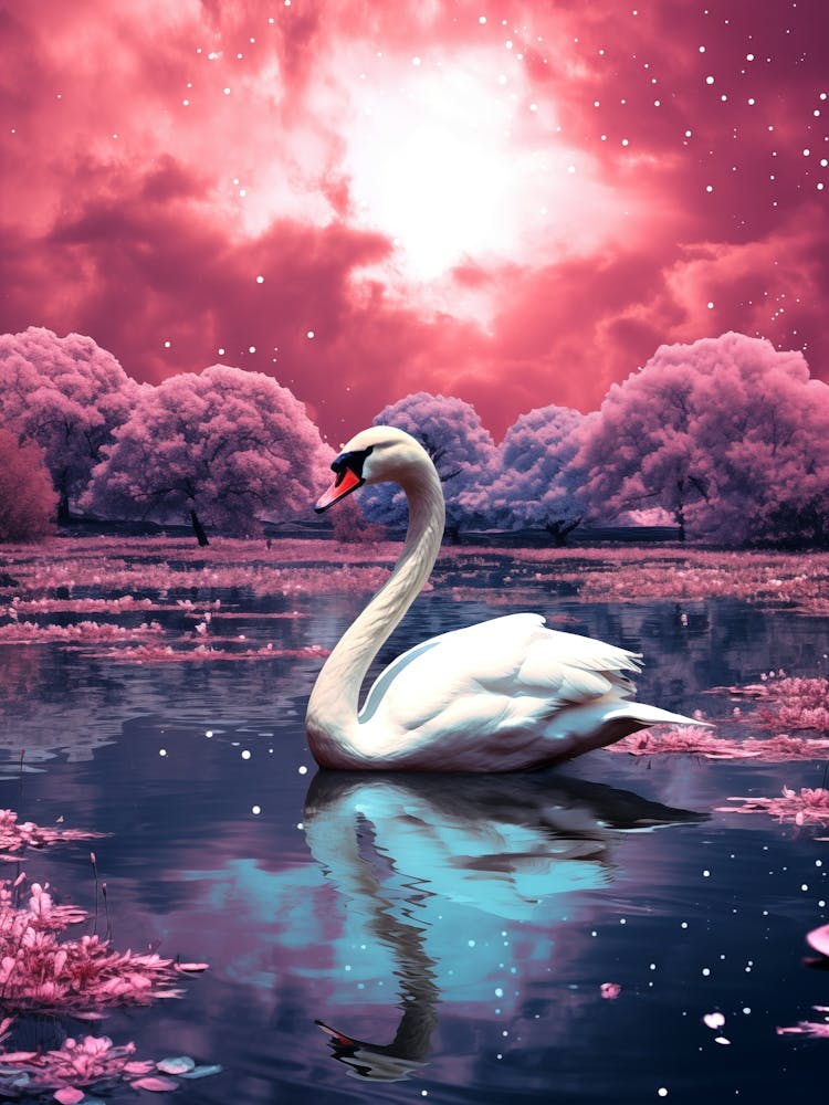 Swan In The Water