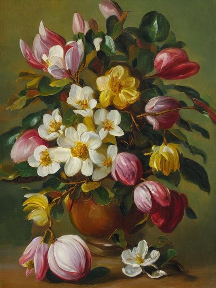 Magnolia Painting 3 Flower