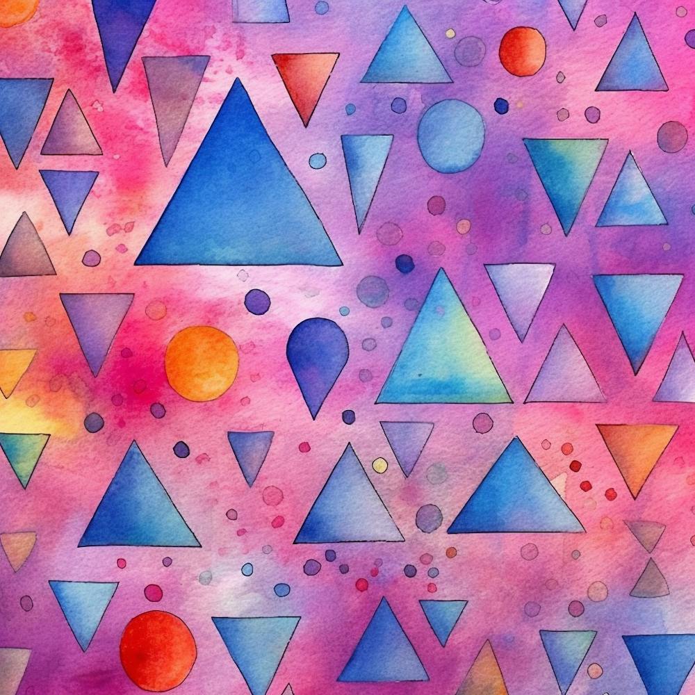 Triangles à l'aquarelle 1