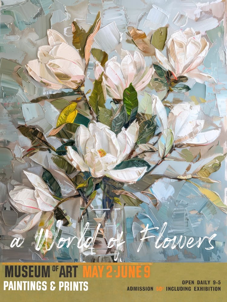 A World Of Flowers, Van Gogh Exhibition Magnolia 4