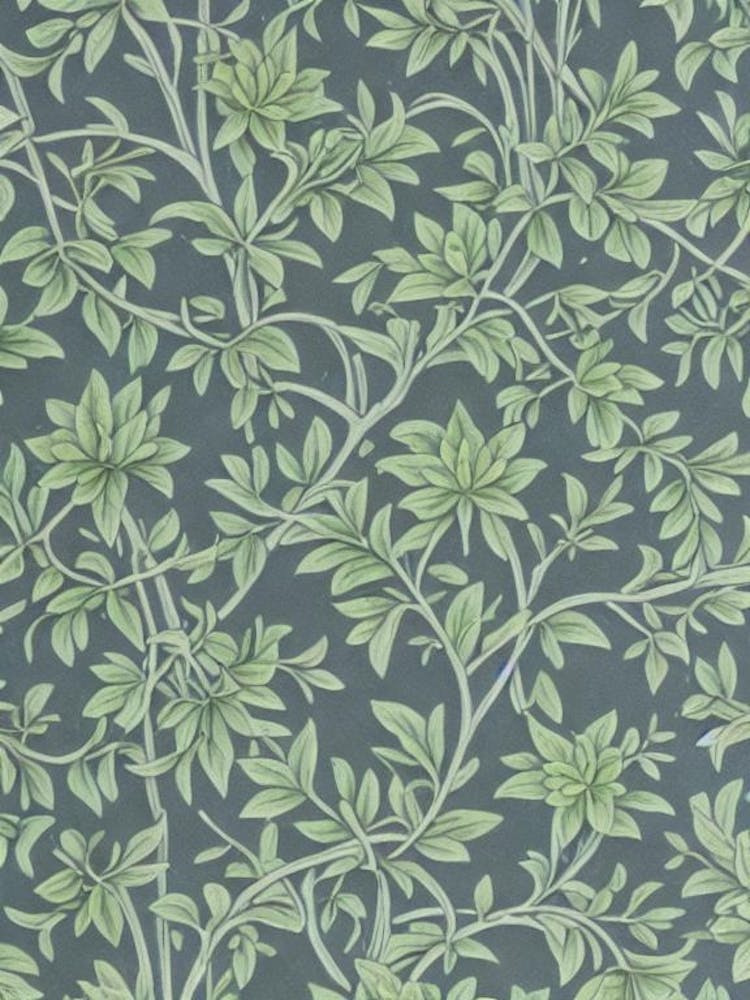 Ebony 2 tree Vintage Botanical