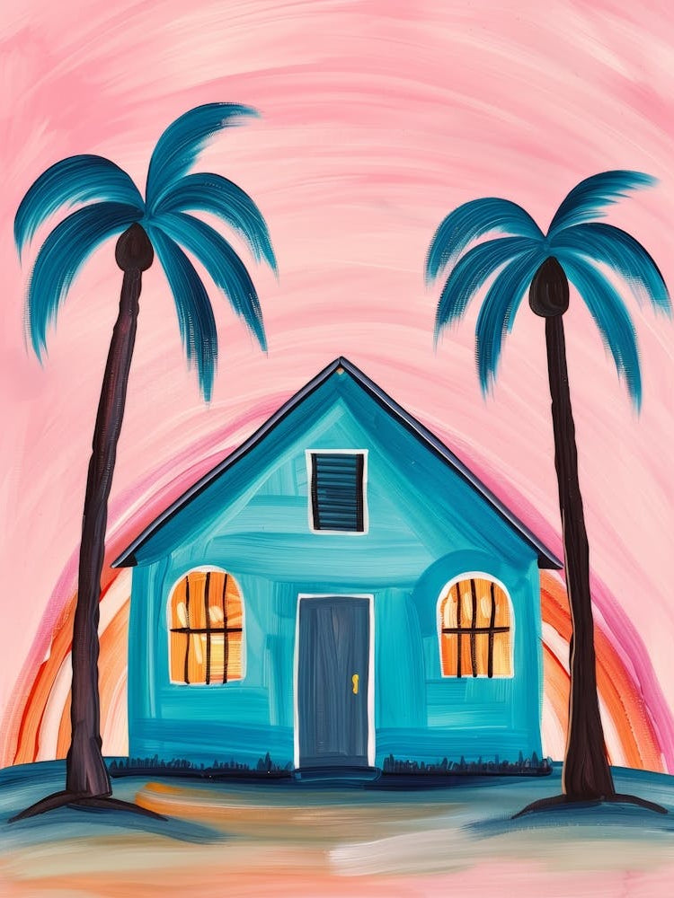 House With Palm Trees 3