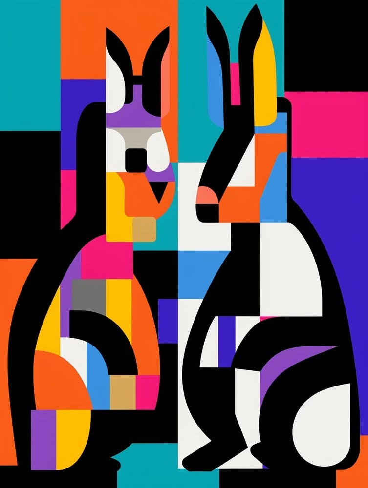 Squirrel Abstract Pop Art 1