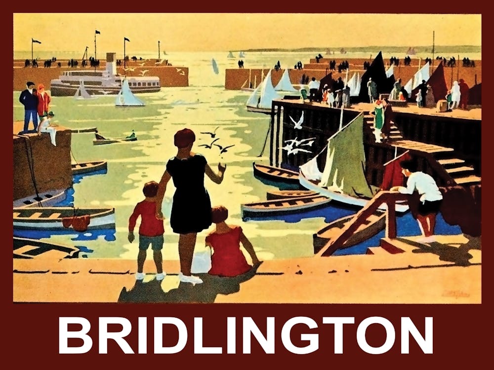 Briglington Port On Sunset, England