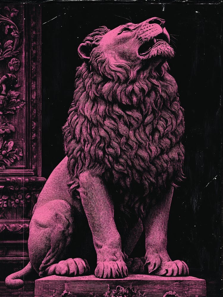 British Empire Lion On A Pedestal