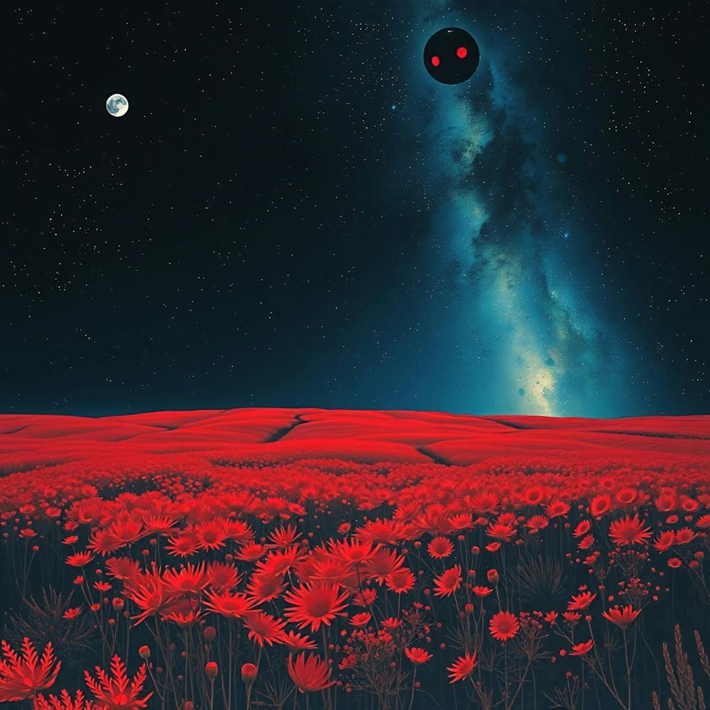 Red Poppies In The Sky