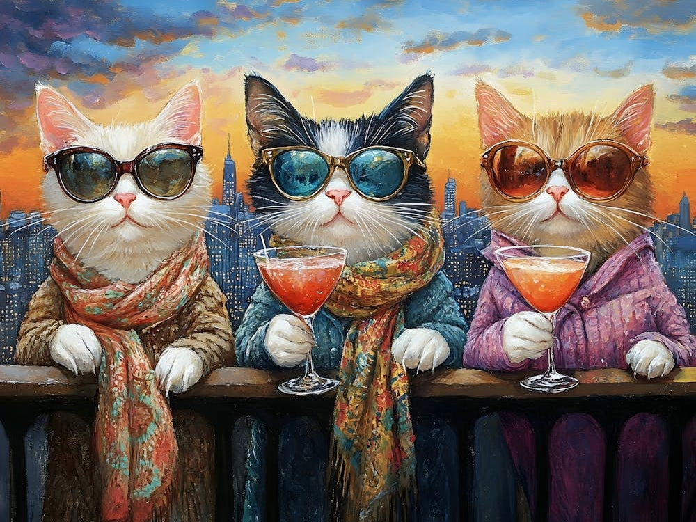 Cats At The Rooftop Bar 7