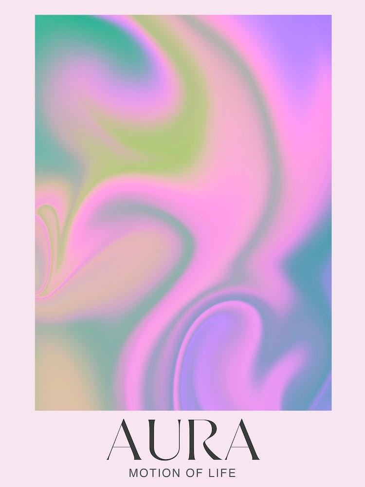 Aura. Motion of Life. Vibrant Gradient