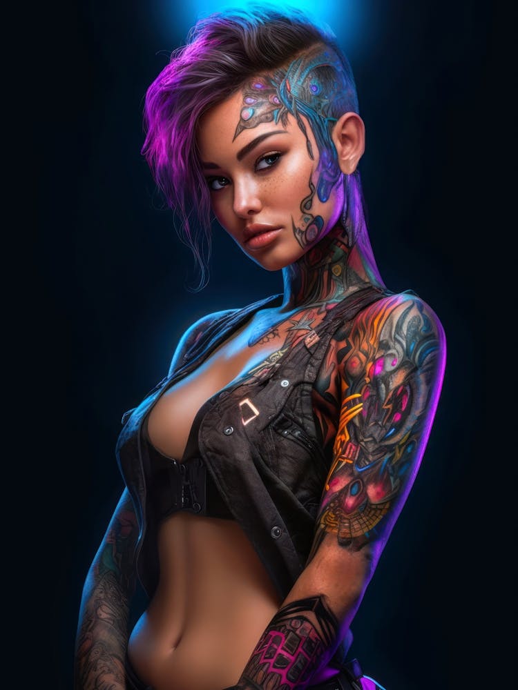 Cute Cyberpunk Girl