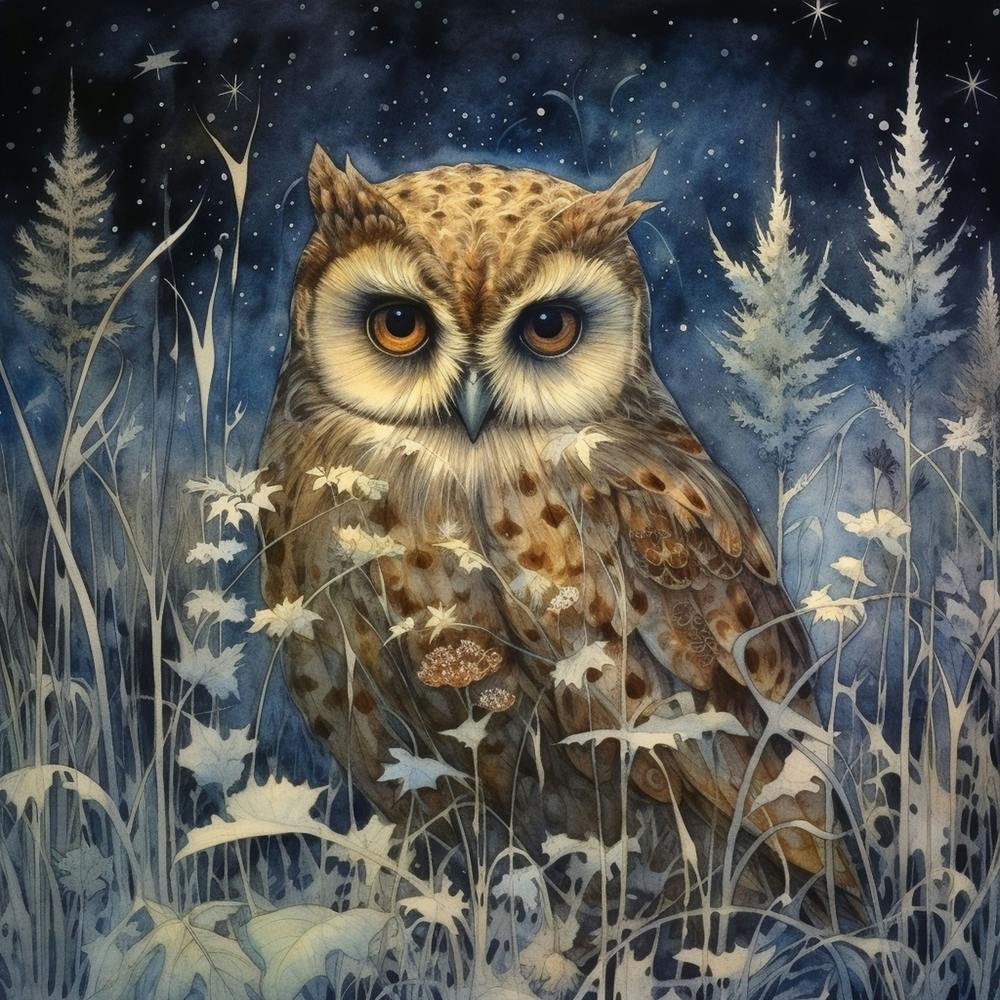 Christmas Magic Winter Owl