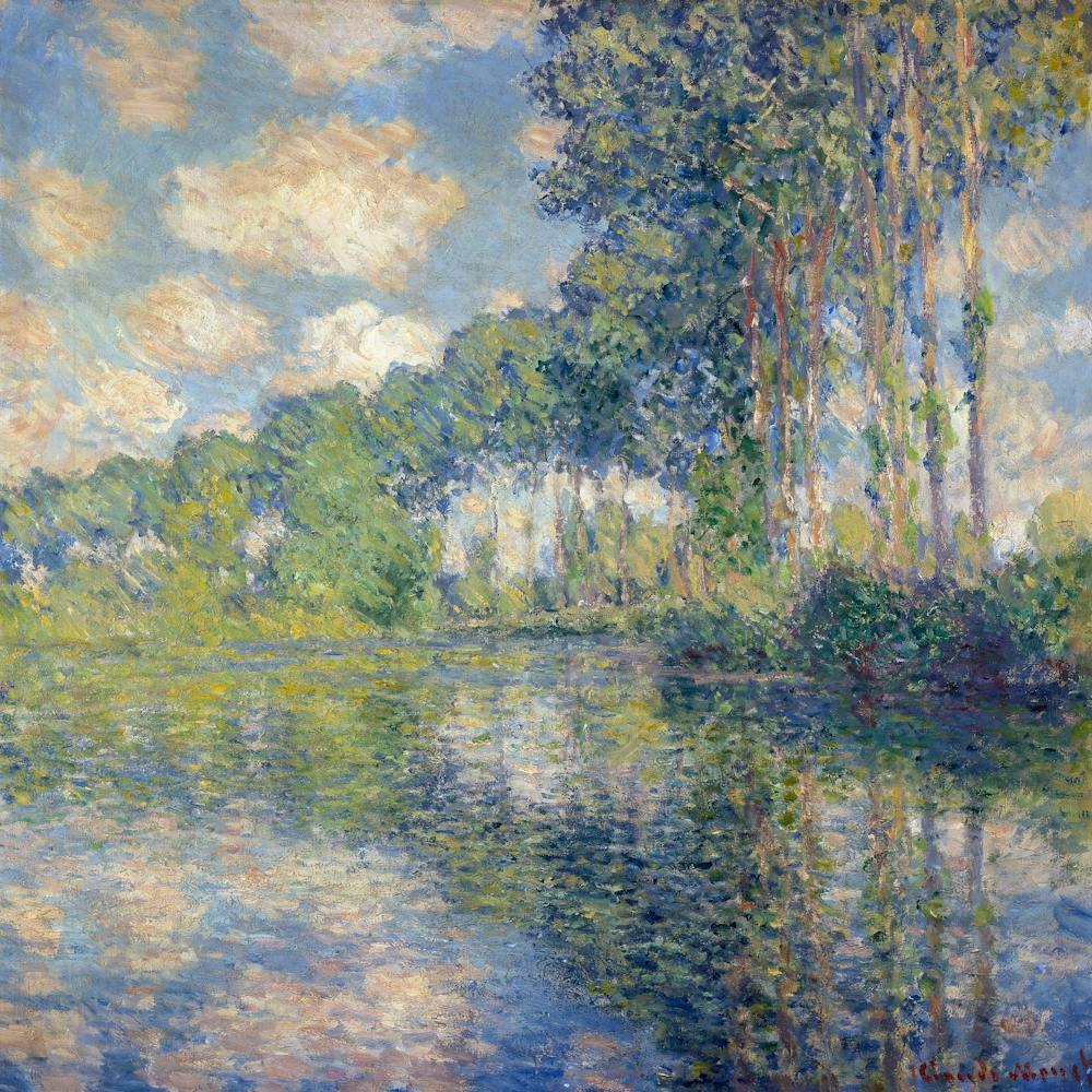 Claude Monet Poplars On The Epte