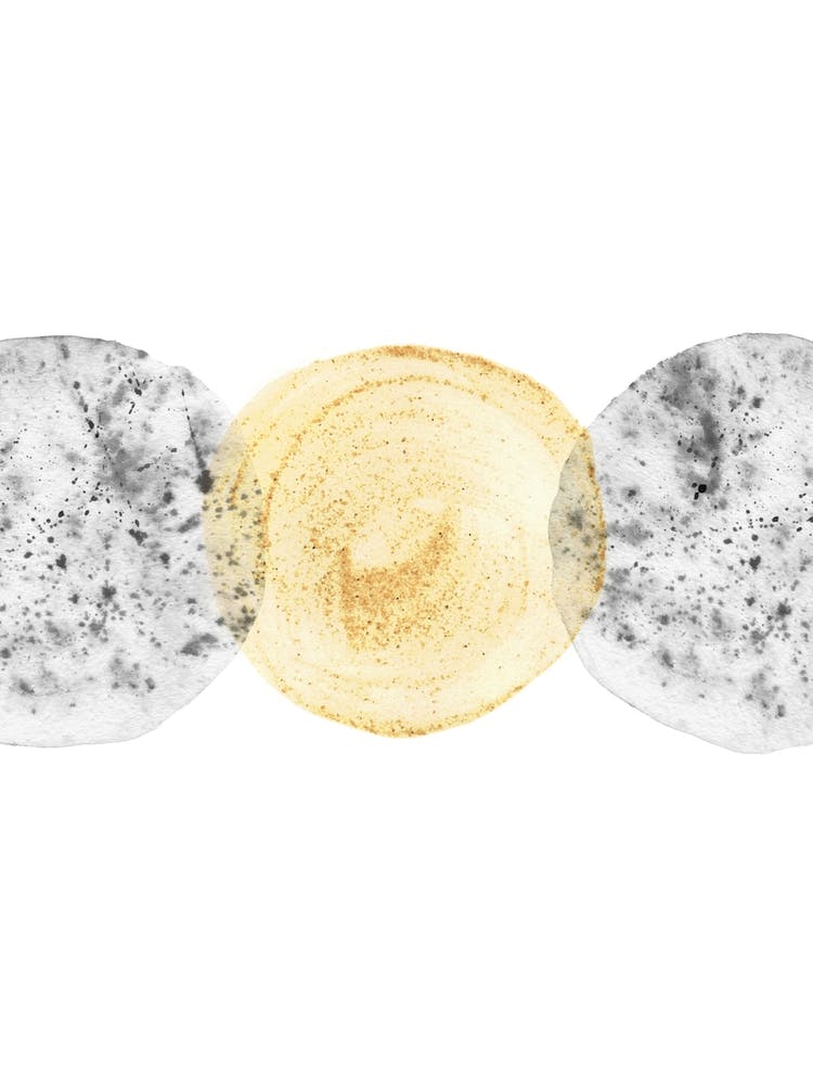 Abstract yellow and grey circles 1