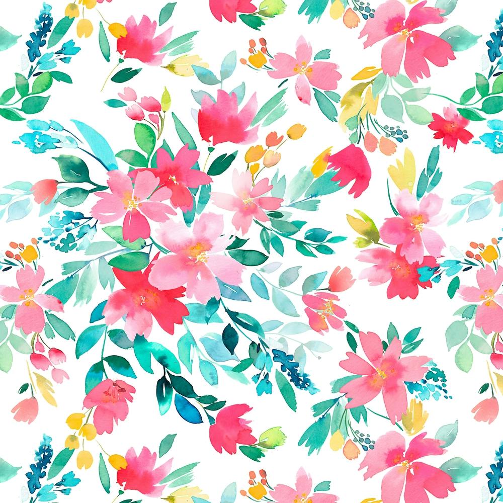 Summer Fresh Floral Square