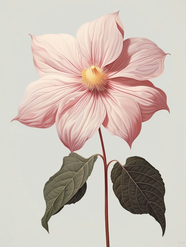 Floral Illustration Poinsettia 1