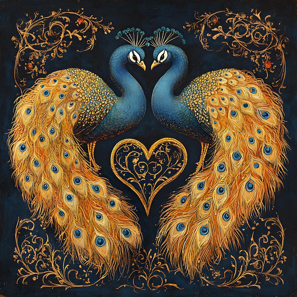 Peacocks In Love 5