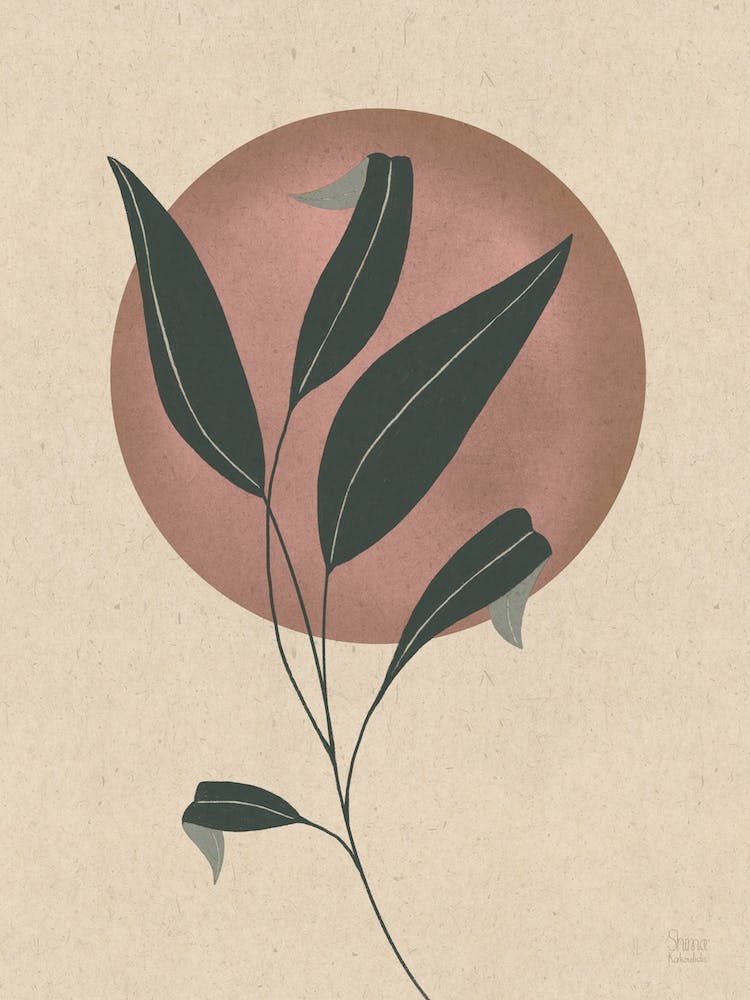 Pointy Leafs In The Sunset, Darkred