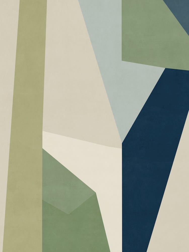 Abstract green and blue