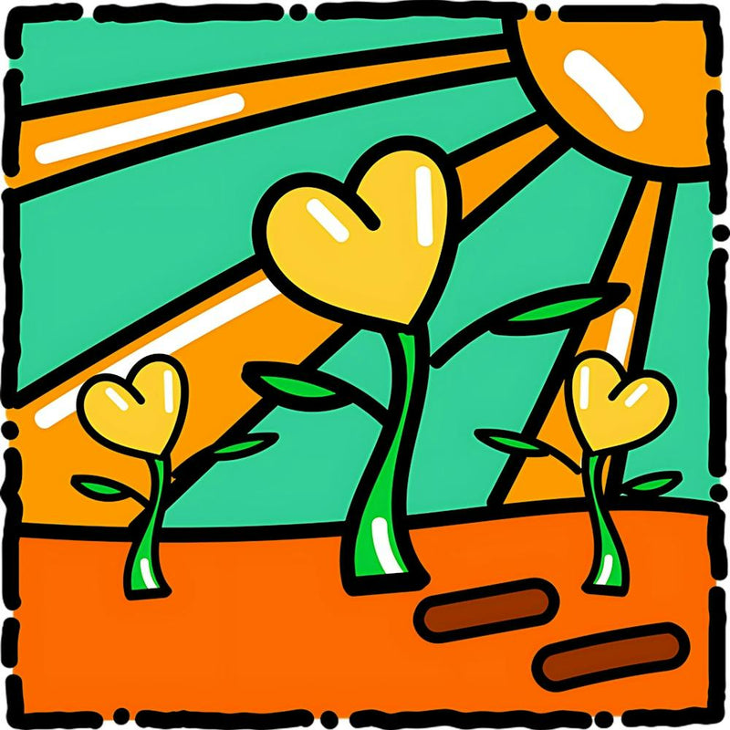 Heart Of Sunflowers