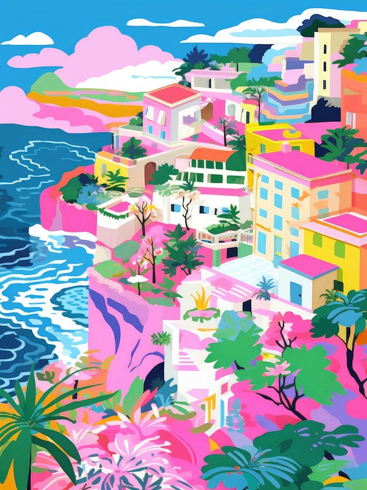 Amalfi Coast, Italy Colourful View 6