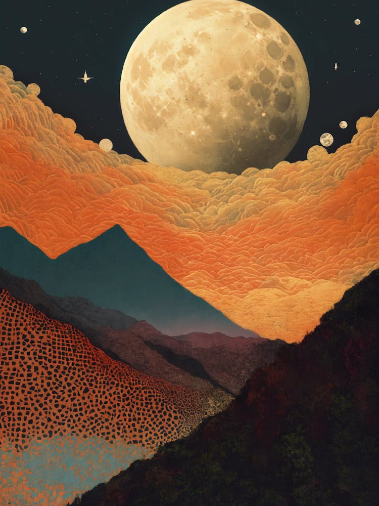 Pleine Lune Dans Le Ciel 2