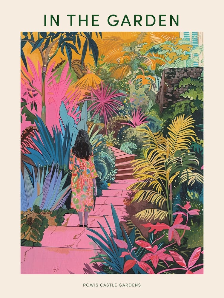 In The Garden Poster Powis Castle Gardens United Kingdom 4