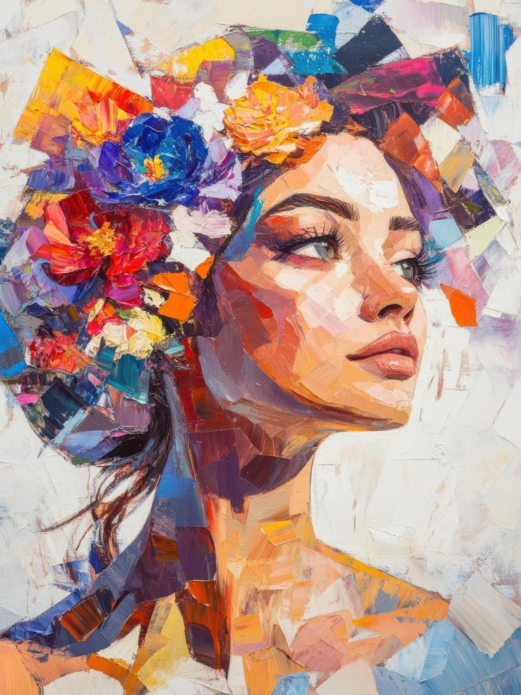 Woman With Flowers In Her Hair 8