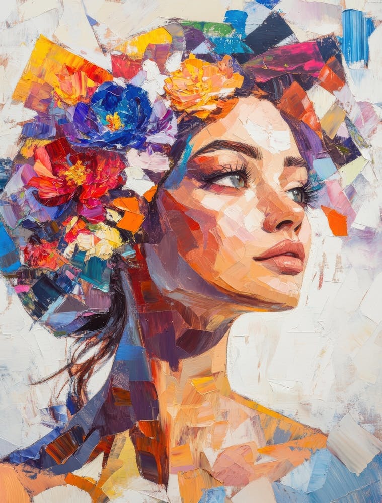 Woman With Flowers In Her Hair 8