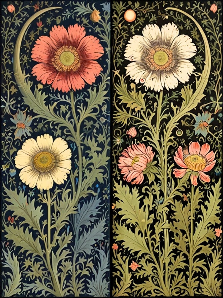 William Morris Two Flowers
