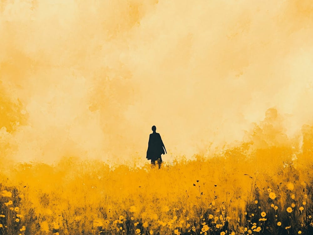 Man In A Yellow Field
