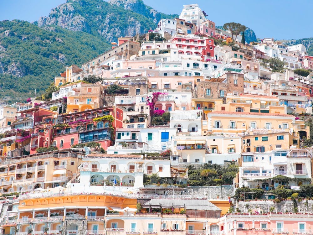Positano Pastel Houses