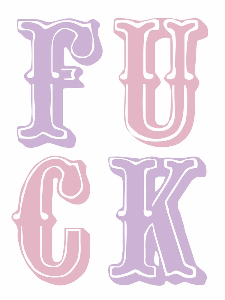 Fuck - Pink & Purple