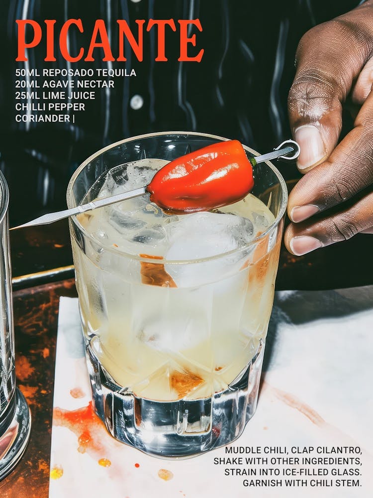 Picante Cocktail Vintage Drinks Photo Kitchen