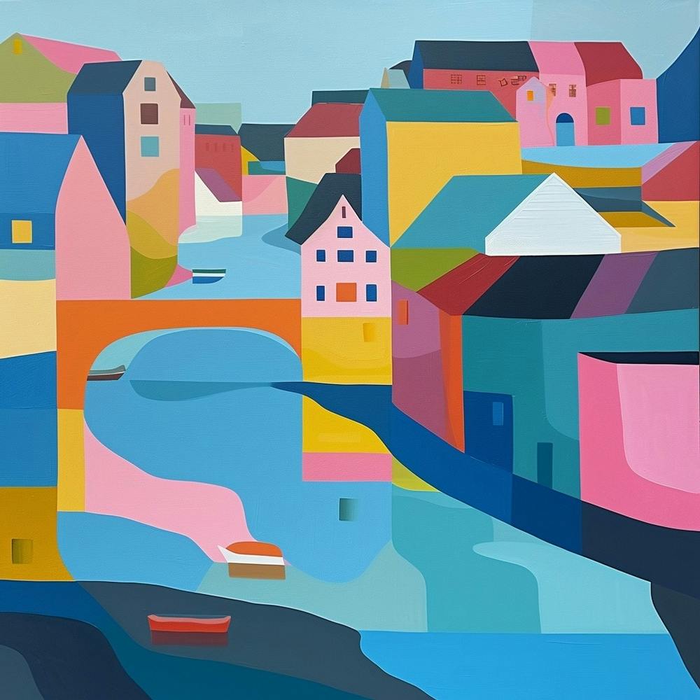 Abstract Travel Collection Reykjavik Iceland 4