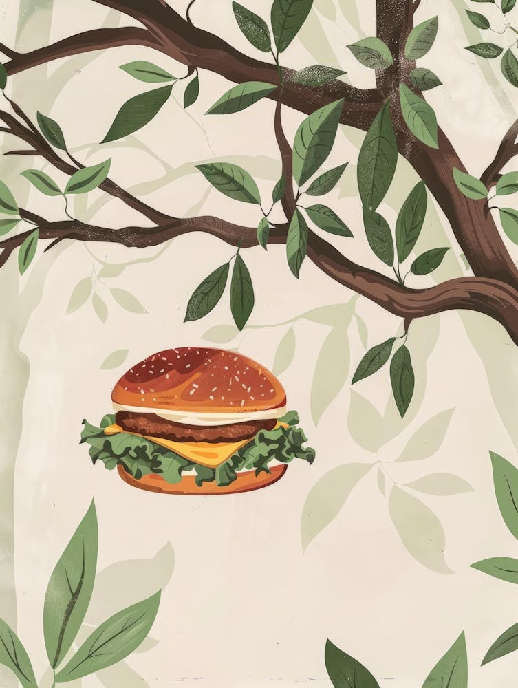 Burger In The Tree