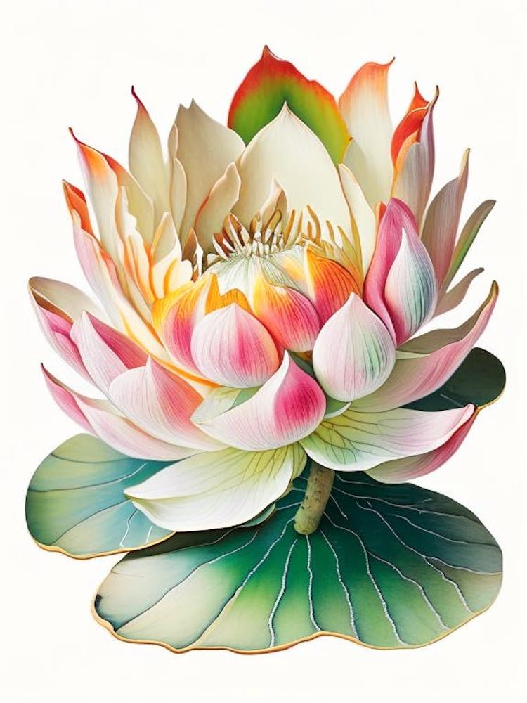 Amur Lotus Decoupage 4