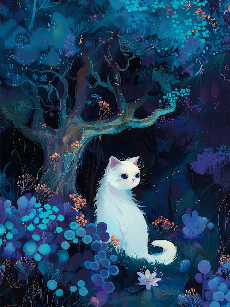 Cat In The Forest 1