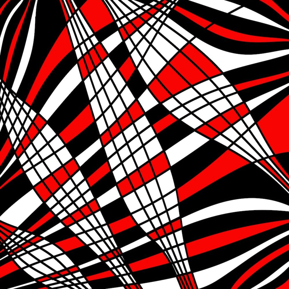 Abstract Red And Black Stripes