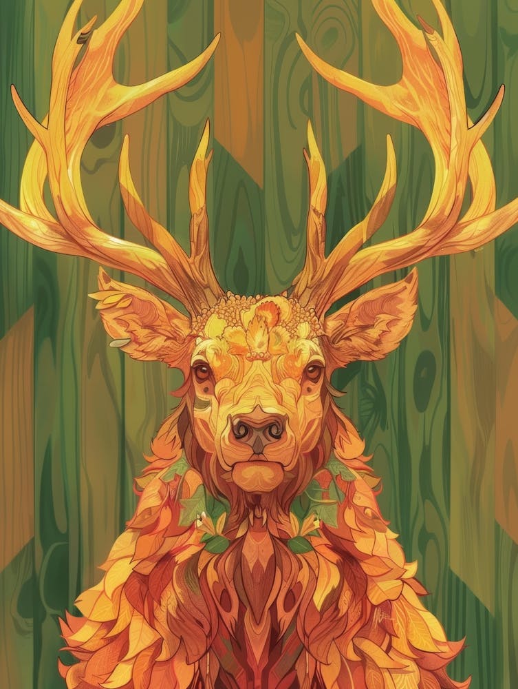 Stag Illustration 1