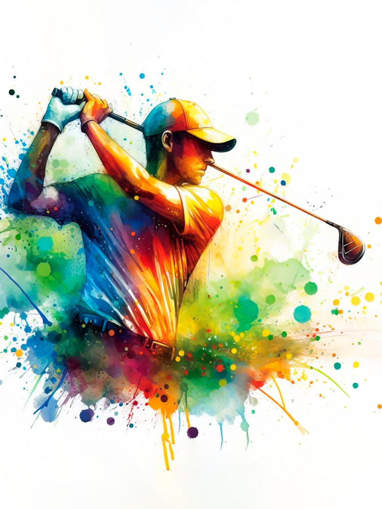 Golfer Canvas Print