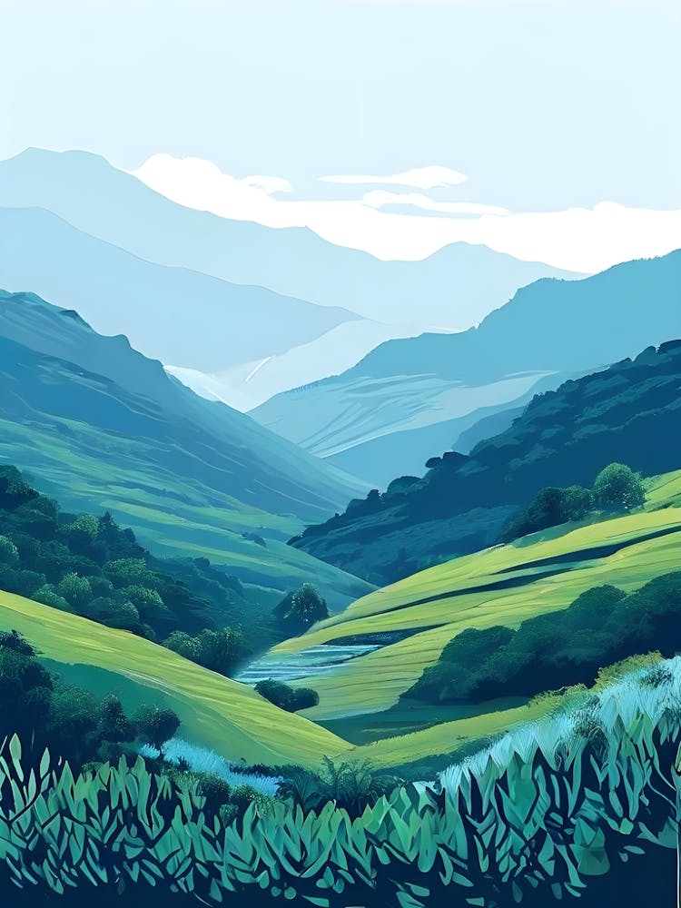 Valleys Canvas Print