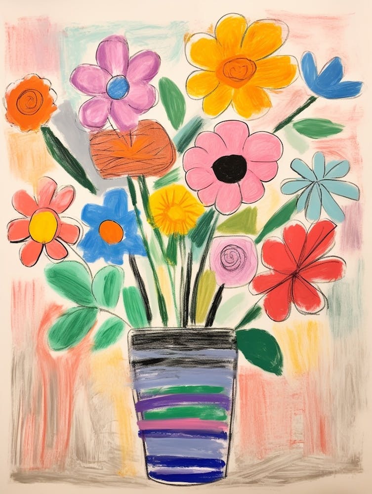 Flower Painting Fauvist Style Petunia 1