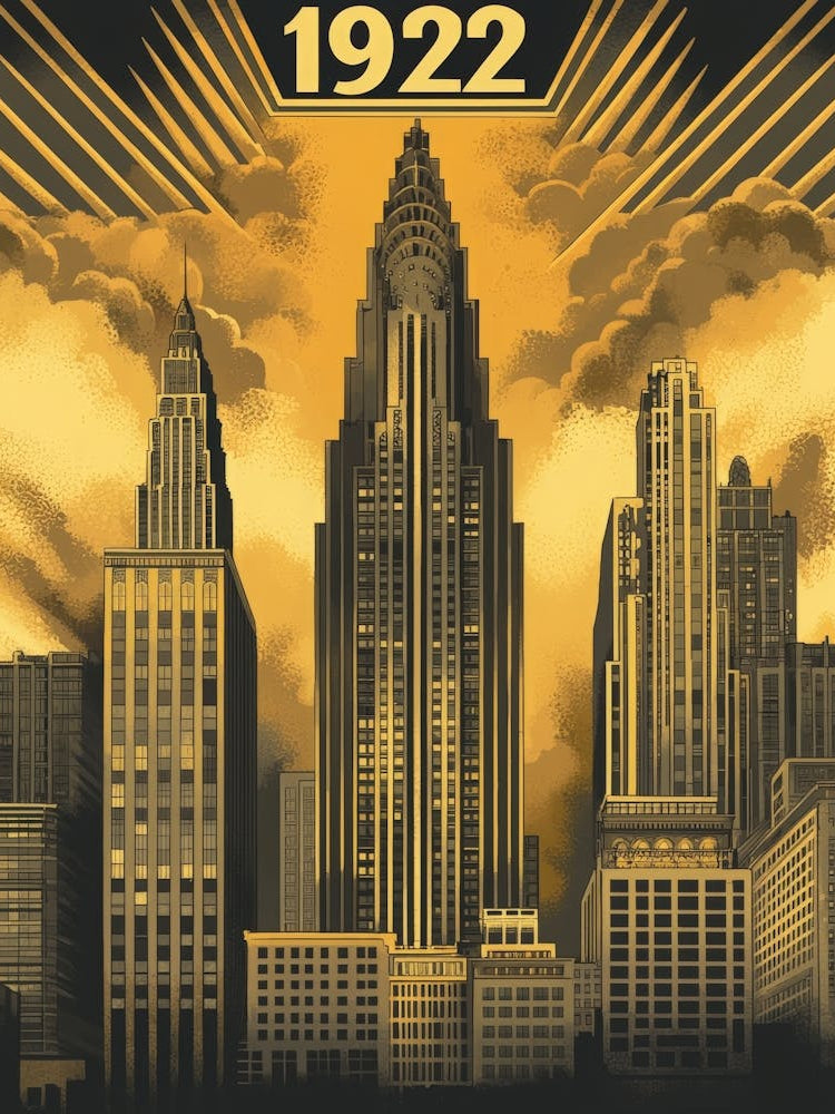 Aihrgdesign A Vintage Poster Showcasing Art Deco Architecture 492866ee 6d8b 4dca A2ba 7418d31721ff 0