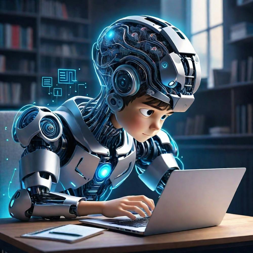 Albedobase Xl A Boy Learn Ai On Laptop 0