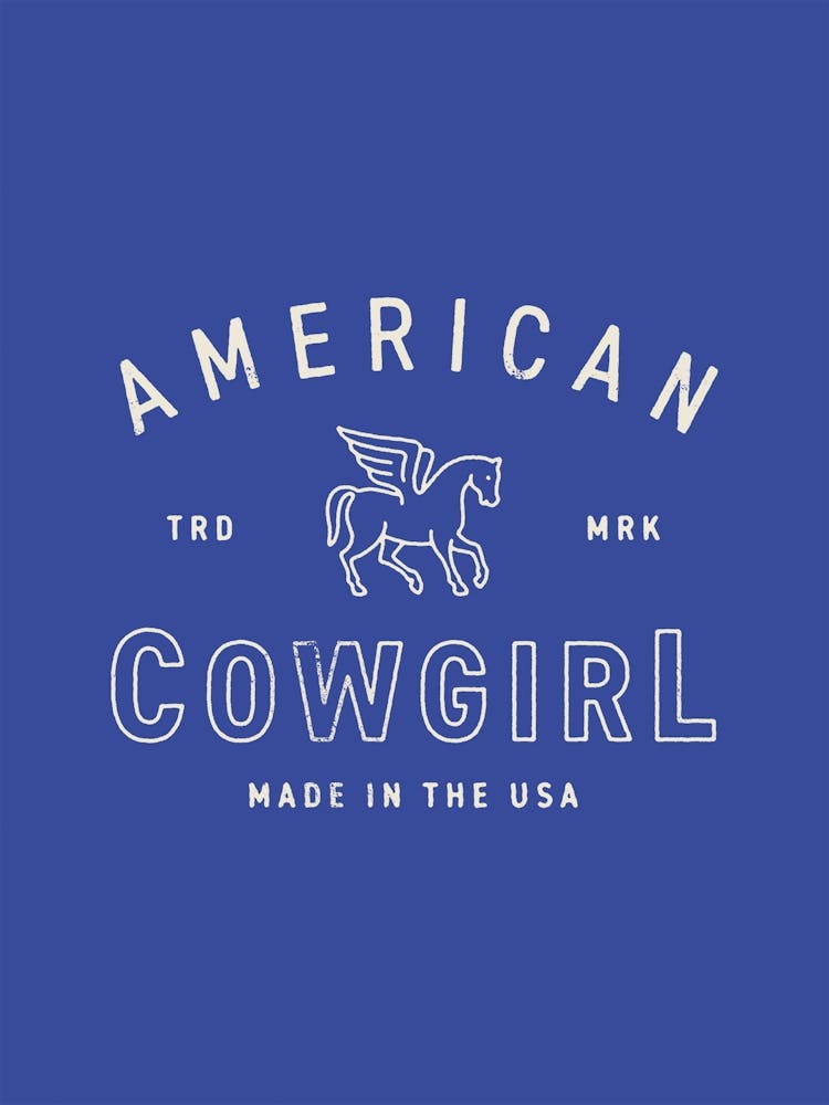 American Cowgirl Poster, Wild West Rodeo Decor, Cowboy Horseback Riding Wall Art, Western Print