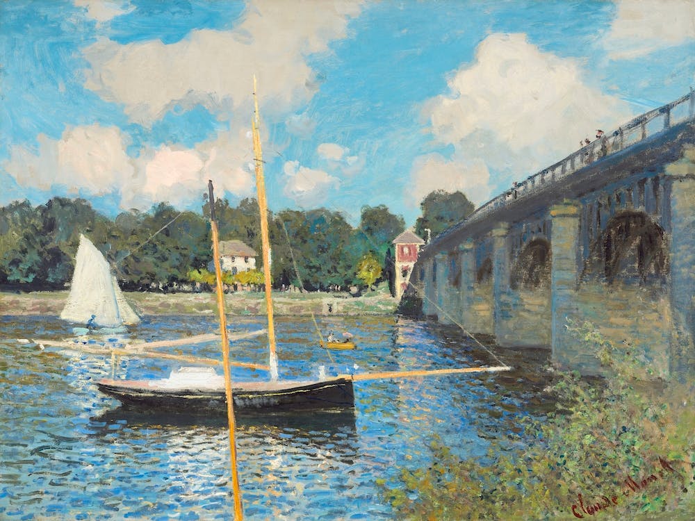 The Bridge At Argenteuil (1874)The Bridge At Argenteuil (1874), Claude Monet