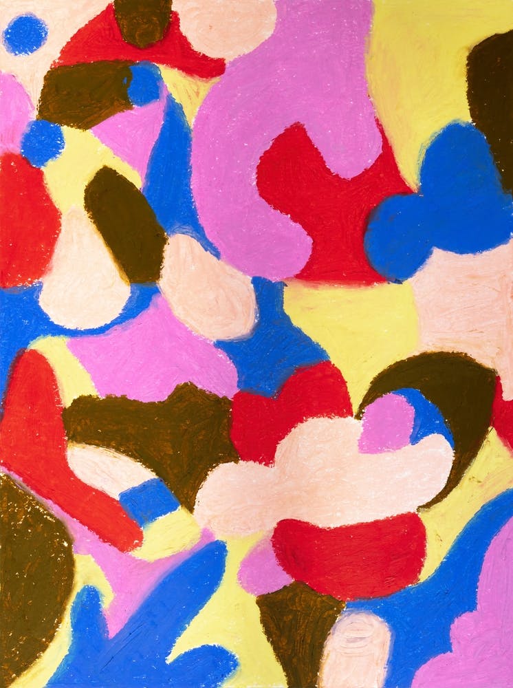 Abstract Shapes - Oilpastels