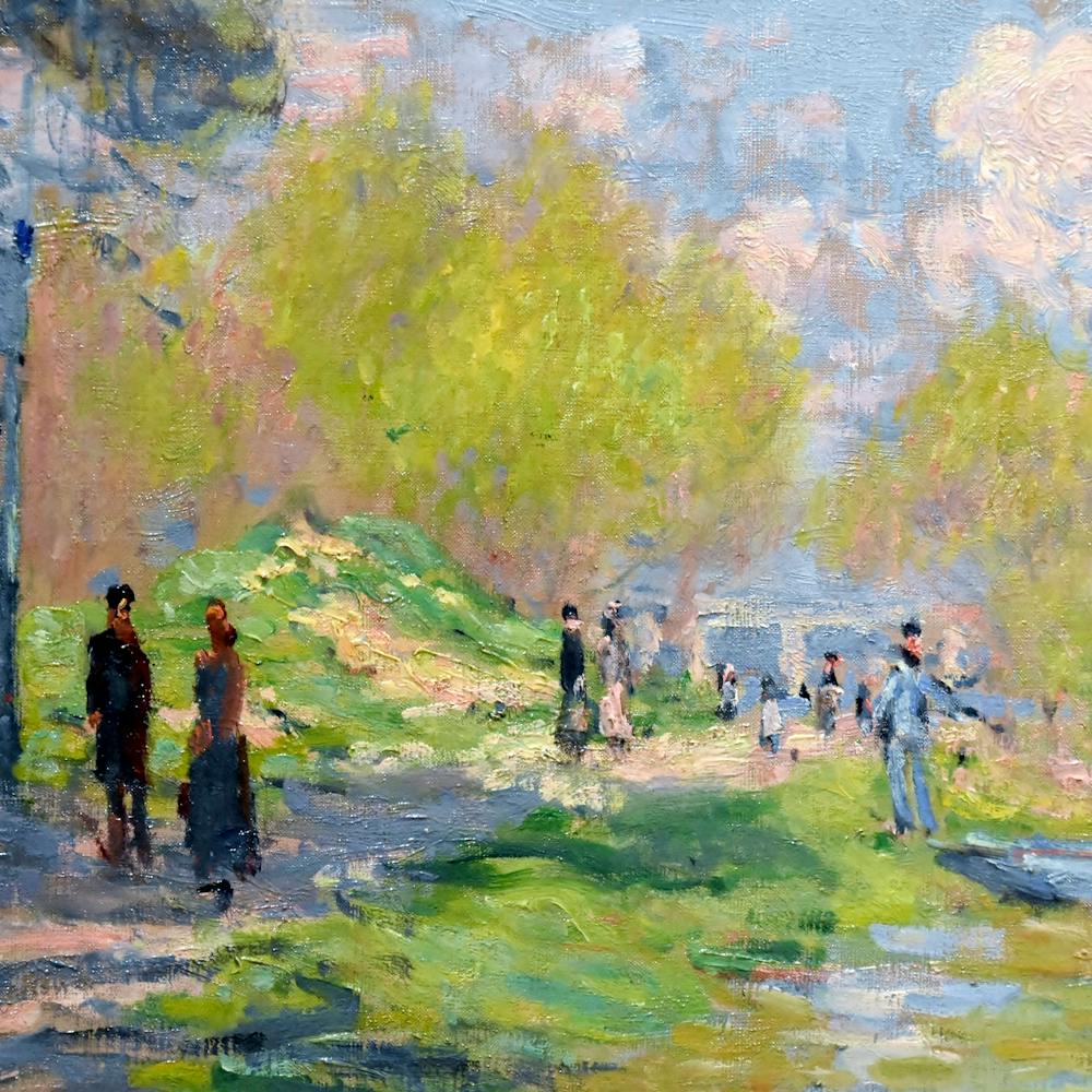 Claude Monet Spring By The Seine, 1878