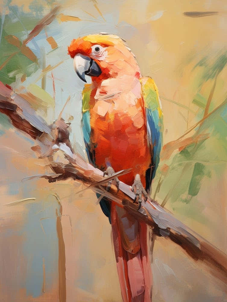 Bird Painting Macaw 1