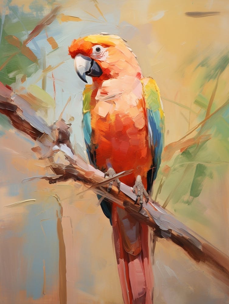 Bird Painting Macaw 1